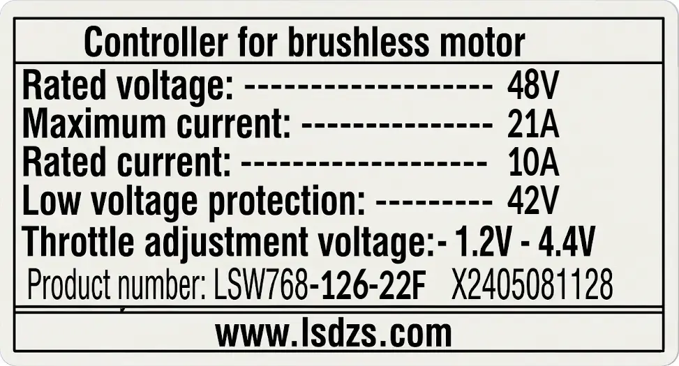 Controller 750W 48V 126-22F - Rover Gen1.2