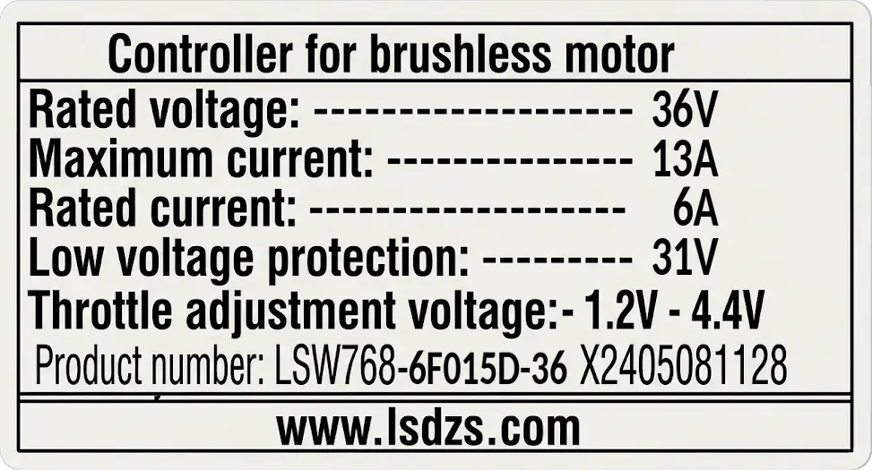 Controller 250W 36V 6F015D-36 - Primo G1