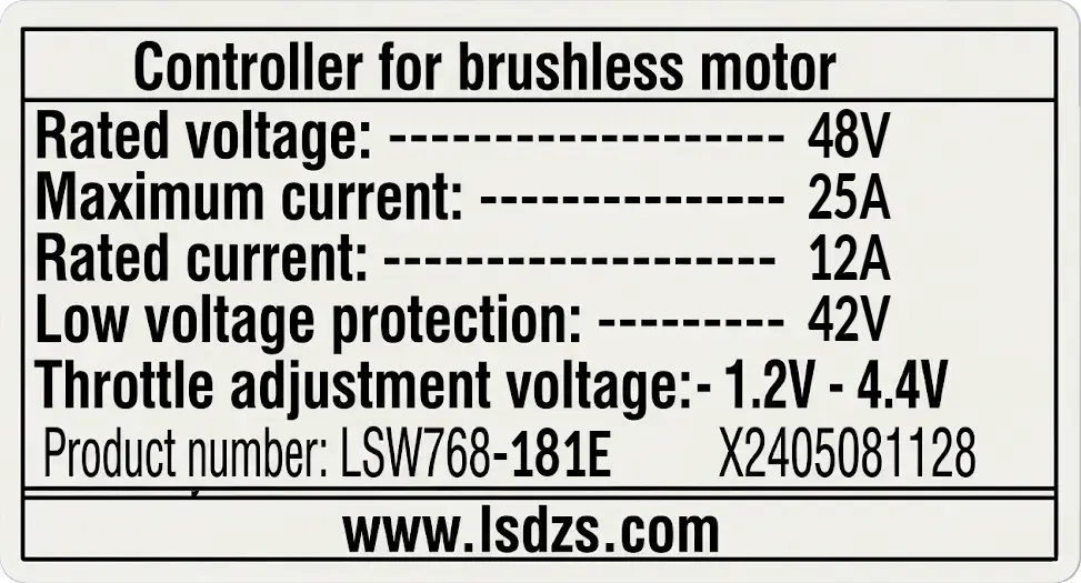 Controller 750W 48V 181E - Rover Gen4.1