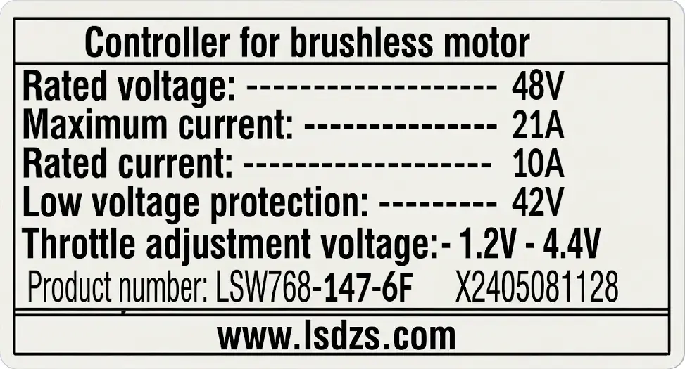 Controller 750W 48V 147-6F - Rover G4.0