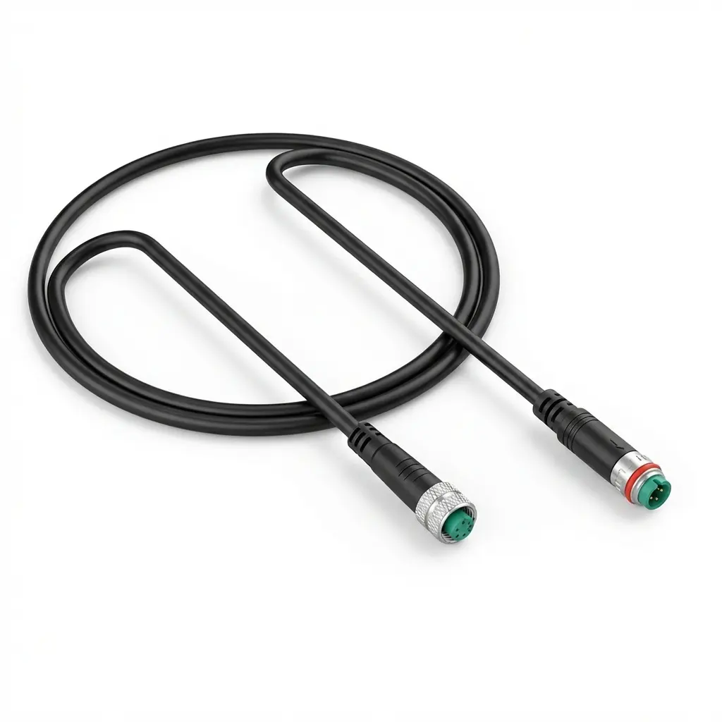 52V Light Cable 1000mm Step Over (Green 5pin) - Rover G5-6