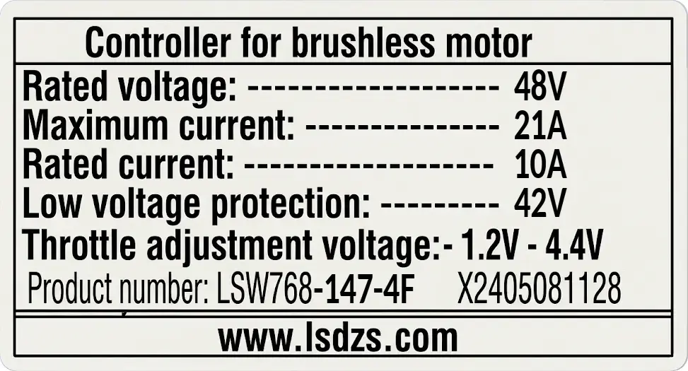 Controller 750W 48V 147-4F - Rover G3.0