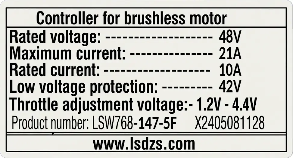 Controller 750W 48V 147-5F - Rover G2-3.1