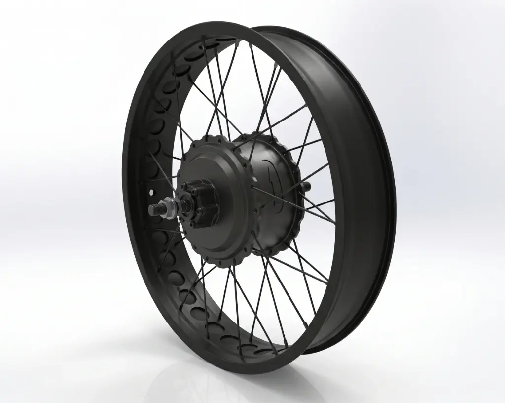 Wheel with 250W 48V Motor XF15FAT - Rover G2-3.1