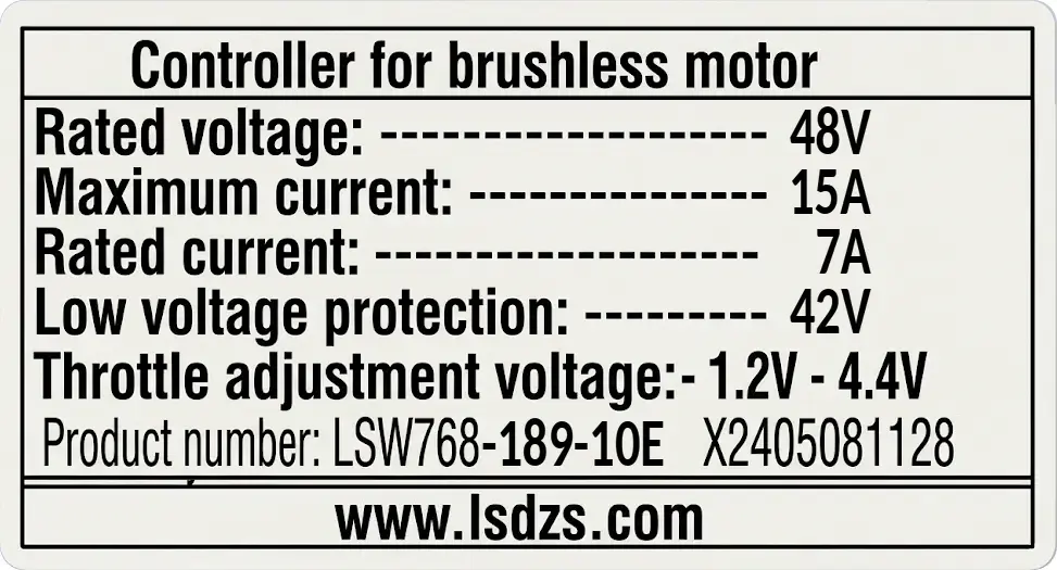 Controller 250W 48V 189-10E - Rover Pro