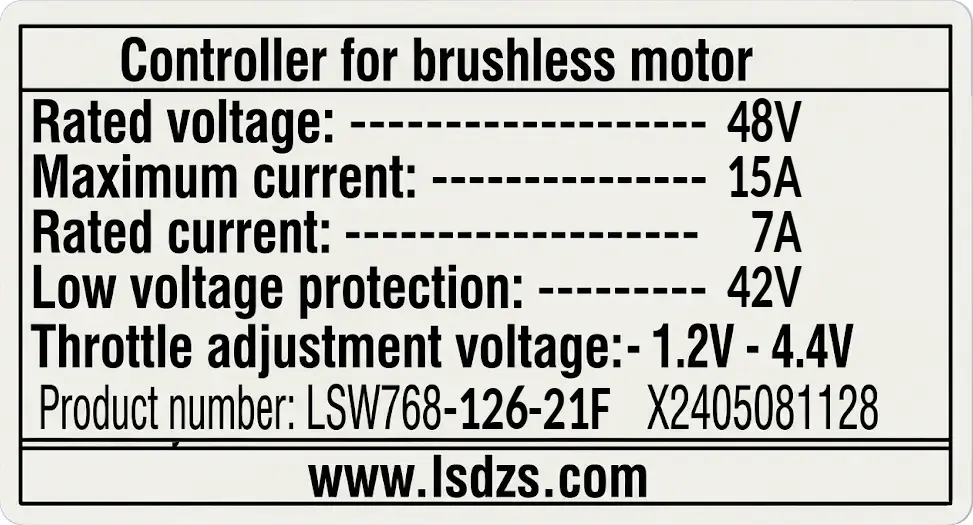 Controller 250W 48V 126-21F - Rover G1.2