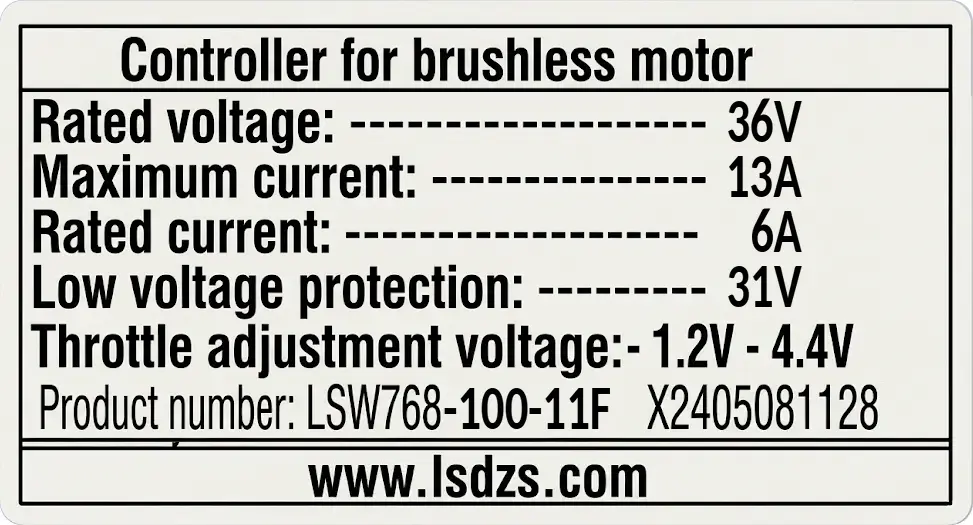 Controller 250W 36V 100-11F - Rover G1.0