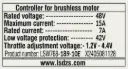 Controller 250W 48V 189-10E - Rover Pro