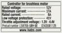 (Obs.) Controller 250/500W 52V 189-5E - Rover Pro G1.1 (Anti-Tamper)